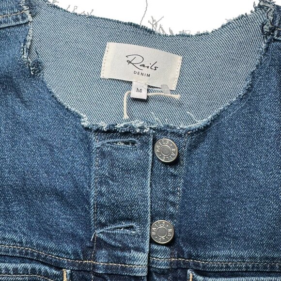 Rails Elysian Long Sleeve Denim Midi Shirtdress Size M Like New - Picture 9 of 13